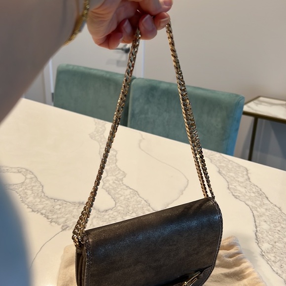 Jimmy Choo shoulder bag mini. Italian-crafted in good chain. Authentic - Picture 8 of 10